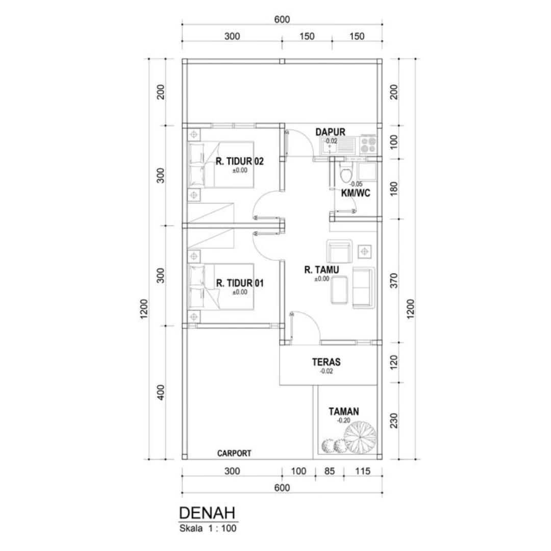 Layout Tipe P-42